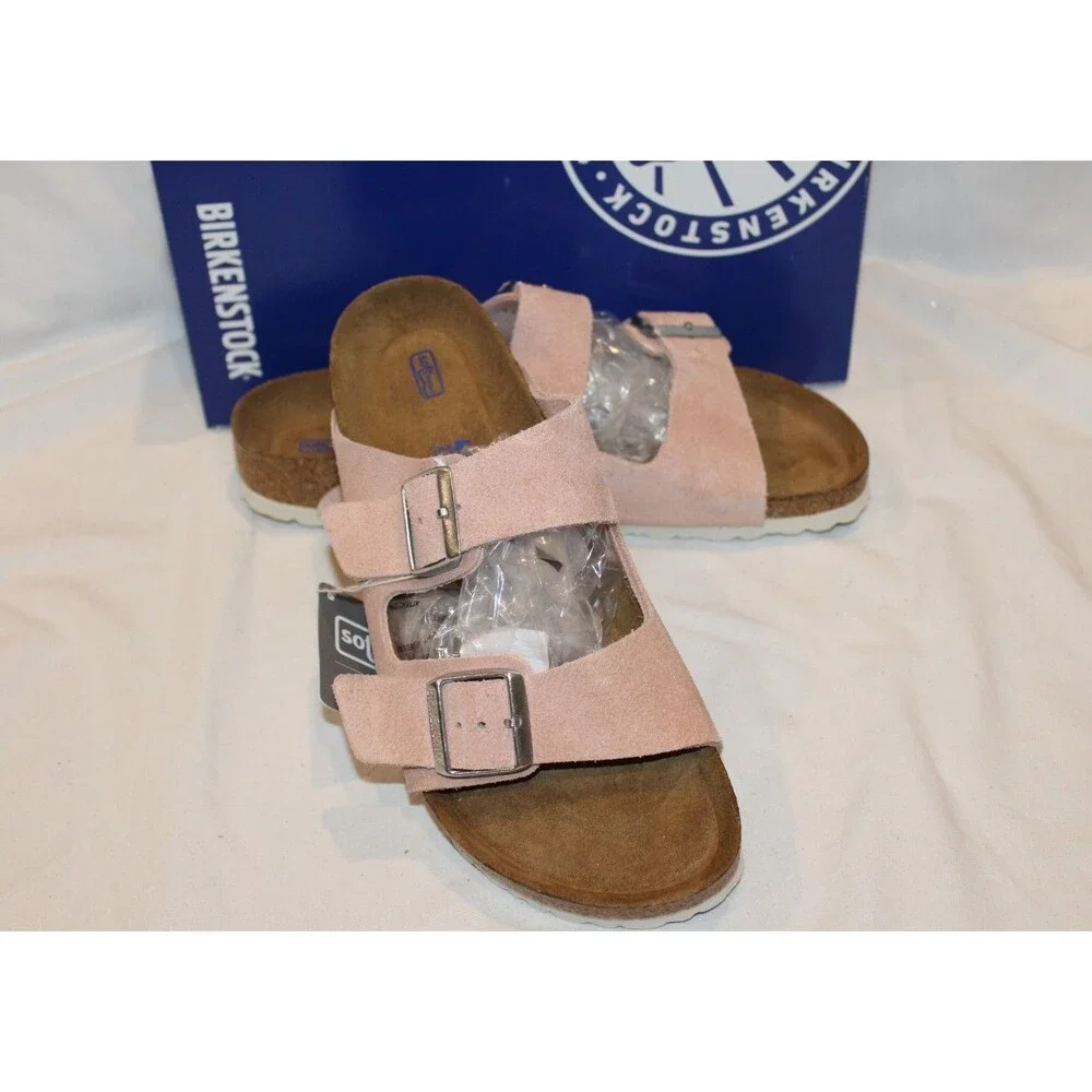 Birkenstock Women's Arizona Suede Sandals Pink Clay NIB EU 39 REGULAR